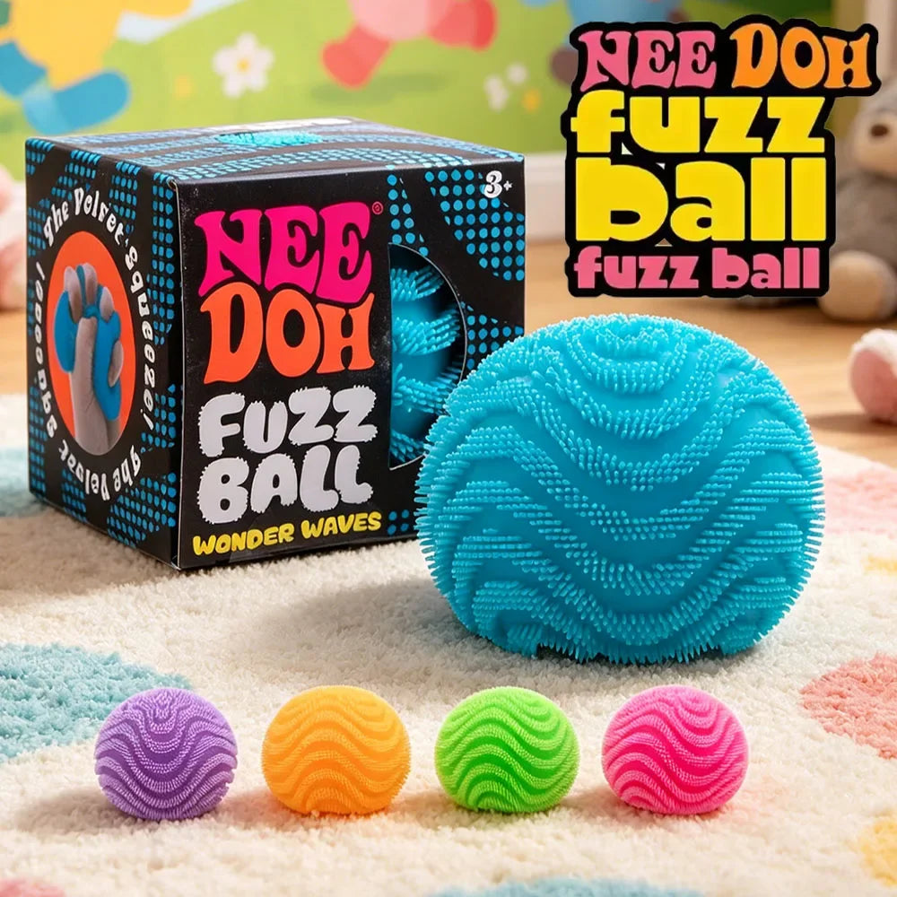 Nee Doh Fuzz Ball Blind Box Series Desktop Ornament Stress Relief Toys Suitable For People Under Pressure Fun Soft Stress Ball - Toys & Games from Linloft.