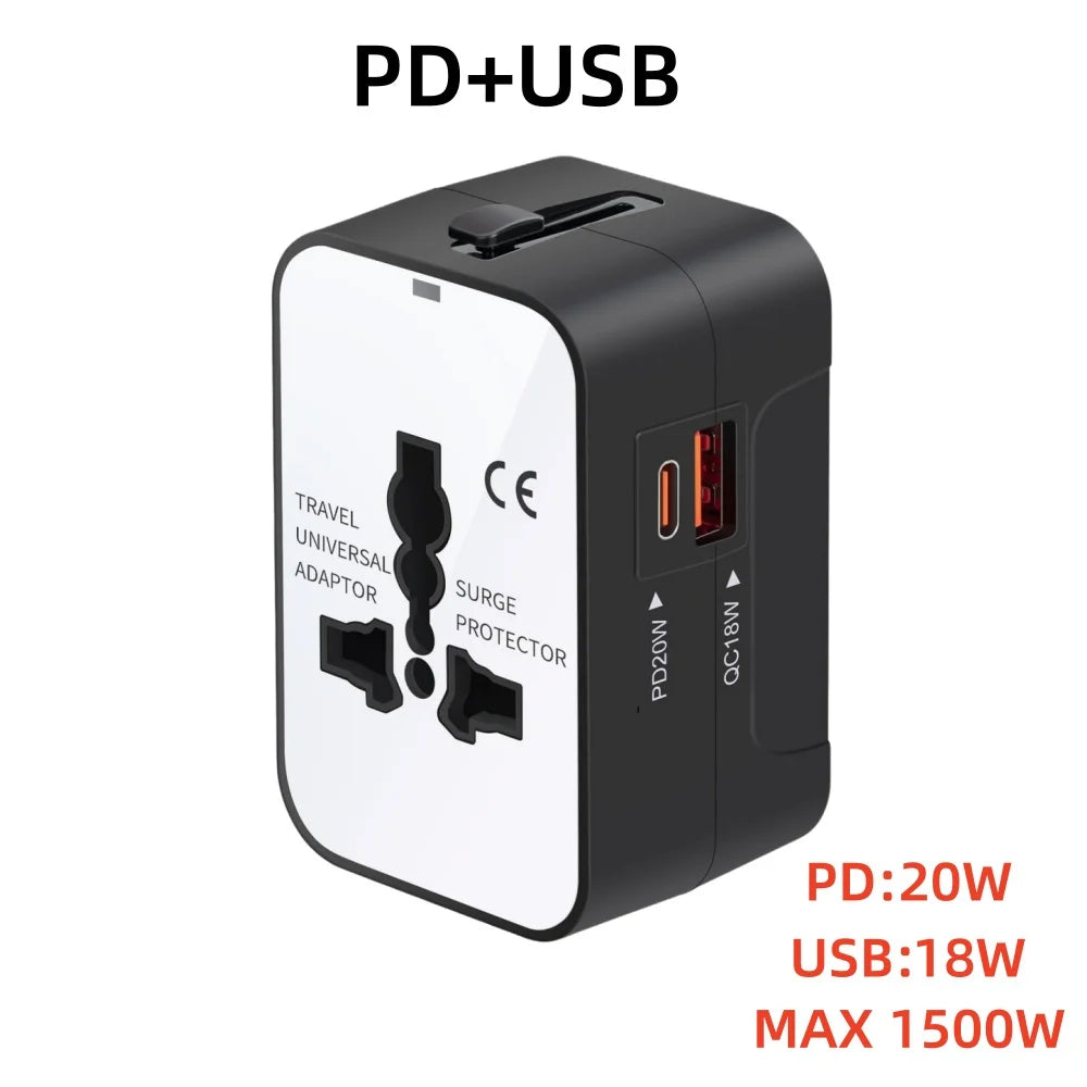 All-in-One Universal Travel Adapter - Electronics & Accessories from Linloft.