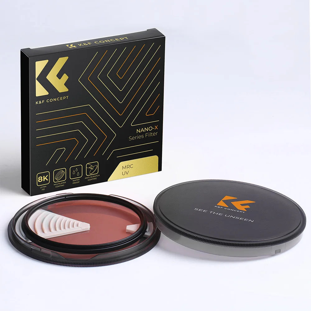 K&F CONCEPT UV Filter Lens Multi Coated Protection Nanotech Coatings Ultra Slim 49mm 52mm 58mm 62mm 67mm 77mm 86mm 95mm - Camera & Optic Accessories from Linloft.
