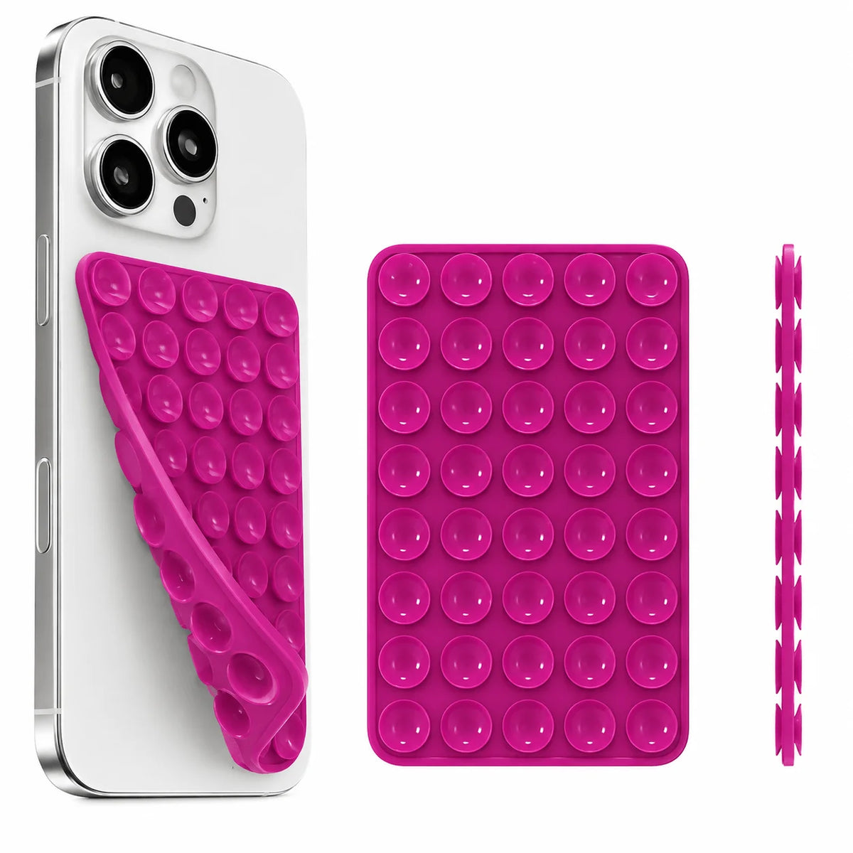 Double-Sided Silicone Suction Phone Holder - Electronics & Accessories from Linloft.