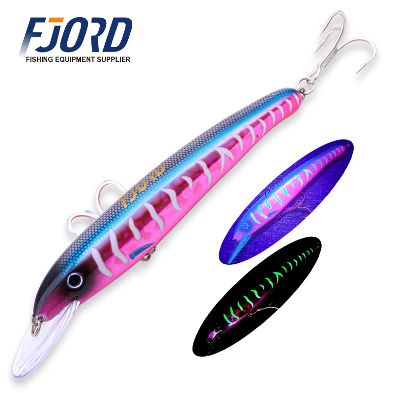 190mm Floating Trolling Minnow Lure - Fishing Tackle from Linloft.