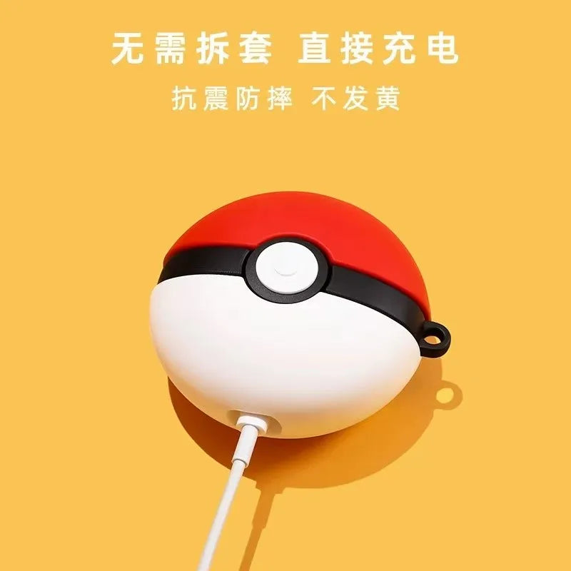 For Airpods 1 2 3 4 Pro Pro 2 Pro 3 Cute Cartoon SpongeBob Poké Ball Crayon Shin-chan Silicone Earphone Case Accessories Cover