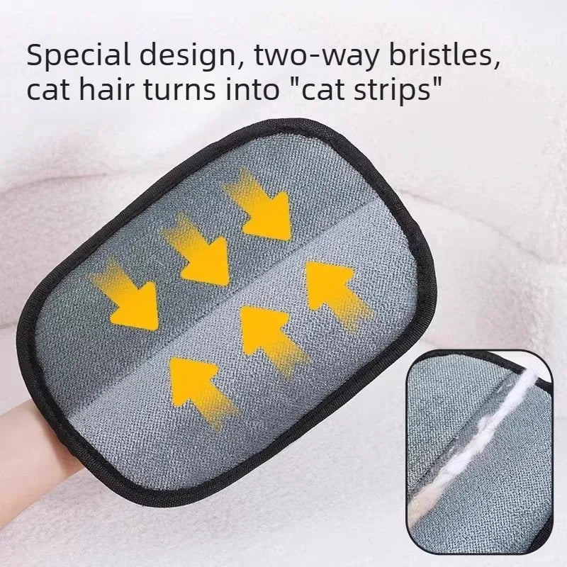 Pet Hair Remover Gloves Static Deshedding Brush for Dogs Cats Multi-Surface Cleaning Tool for Sofa Carpet Clothes Lint - Pet Supplies from Linloft.