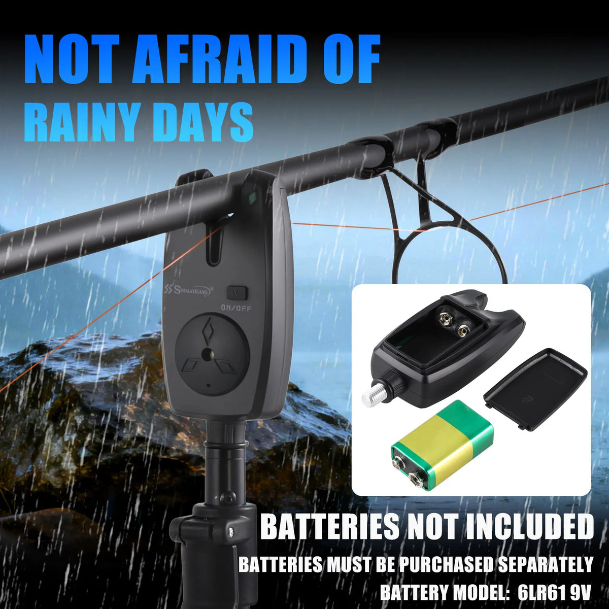Smart Fishing Bite Alarm with Light - Fishing Tackle from Linloft.