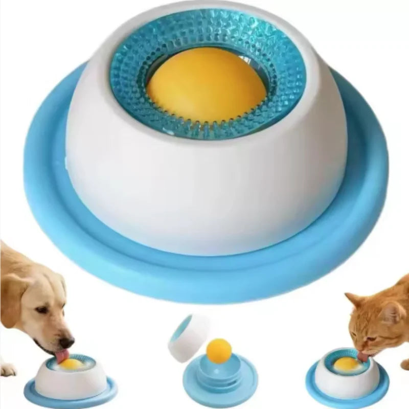 Pet Lick Toy Slow Feeding Dispenser Interactive Enrichment Training Crate Accessory for Dog Cat Puppy - Pet Supplies from Linloft.