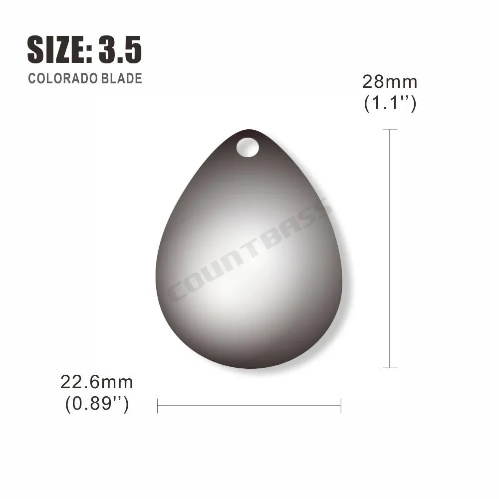 Colorado Spinner Blades, 50-Pack - Fishing Tackle from Linloft.