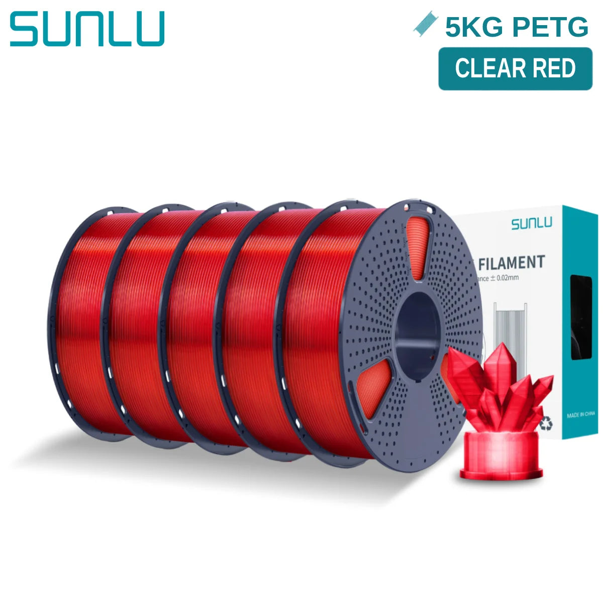 PETG 3D Printer Filament, 1.75mm 5kg - 3D Printing Accessories from Linloft.