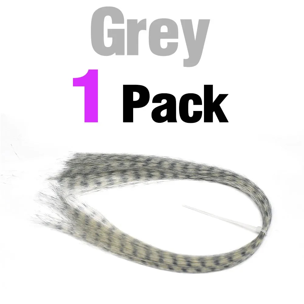 Barred Streamer Fly Tying Fibers, 12 Colors - Fishing Tackle from Linloft.
