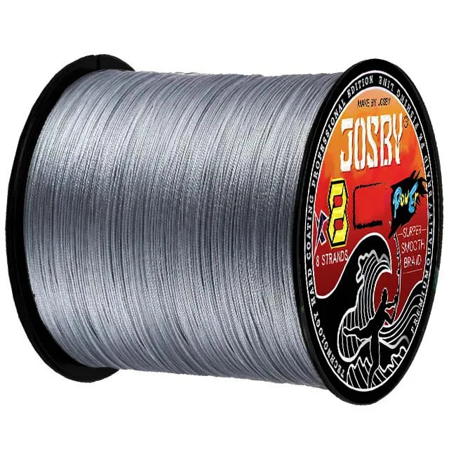 JOSBY Japan 8X 8 Strands Braided Fishing Line 100M 300M 500M Multifilament Speckled PE Wire Fly Sea Saltwater Freshwater Pesca - Fishing Tackle from Linloft.