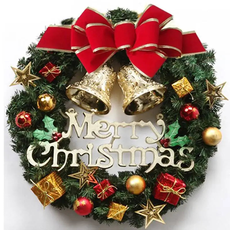 Christmas Decoration Handmade Simulation Christmas Wreath Door Hanging Window Props Exquisite High Quality Home Decor - Seasonal & Holiday from Linloft.