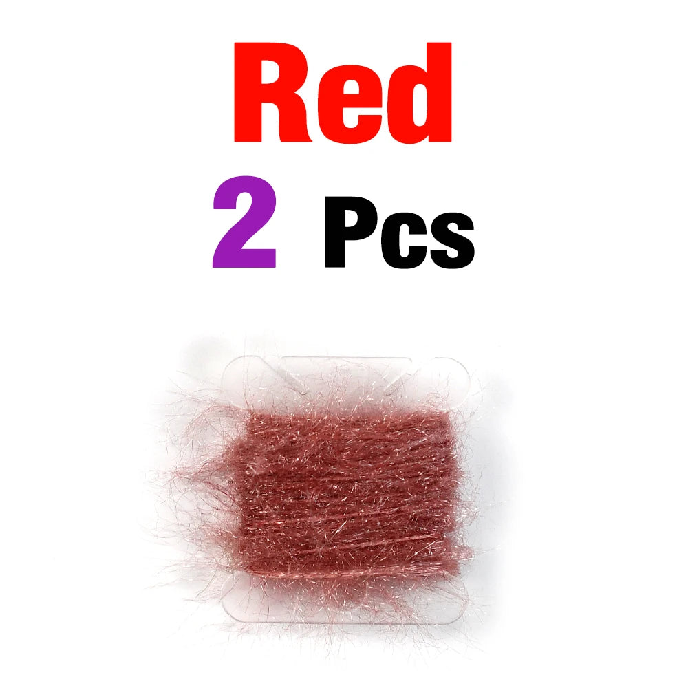 6m/card-2card Ice Dubbing Ice Dub Thread Line Flash Sparkle Chenille Yarn for Streamer Nymph Bugs Scud Body Fly Tying Materials - Fishing Tackle from Linloft.