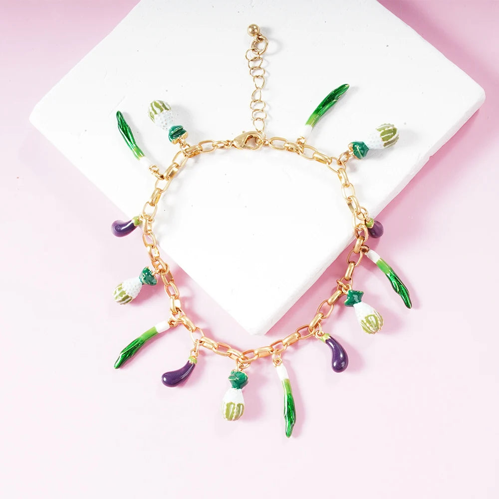 Bohemian Jellyfish and Starfish Charm Bracelet - Bracelets from Linloft.