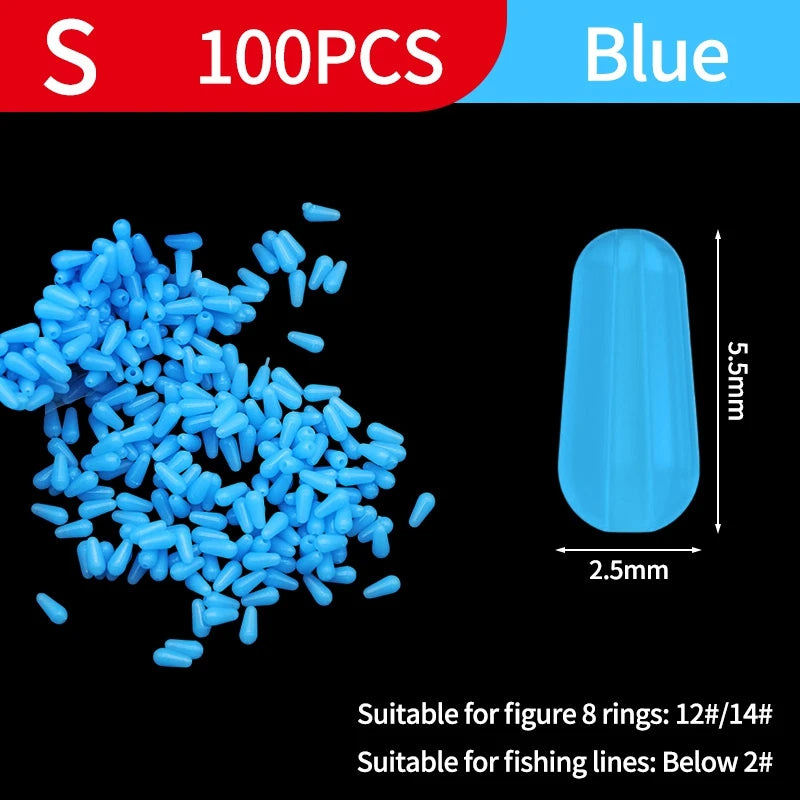 Space Bean Sea Carp Fishing Float Gear Silicone Rubber Beans Fly Fishing Rubber Bean Stopper Float Anti-tangle Bead Fishing Good - Fishing Tackle from Linloft.