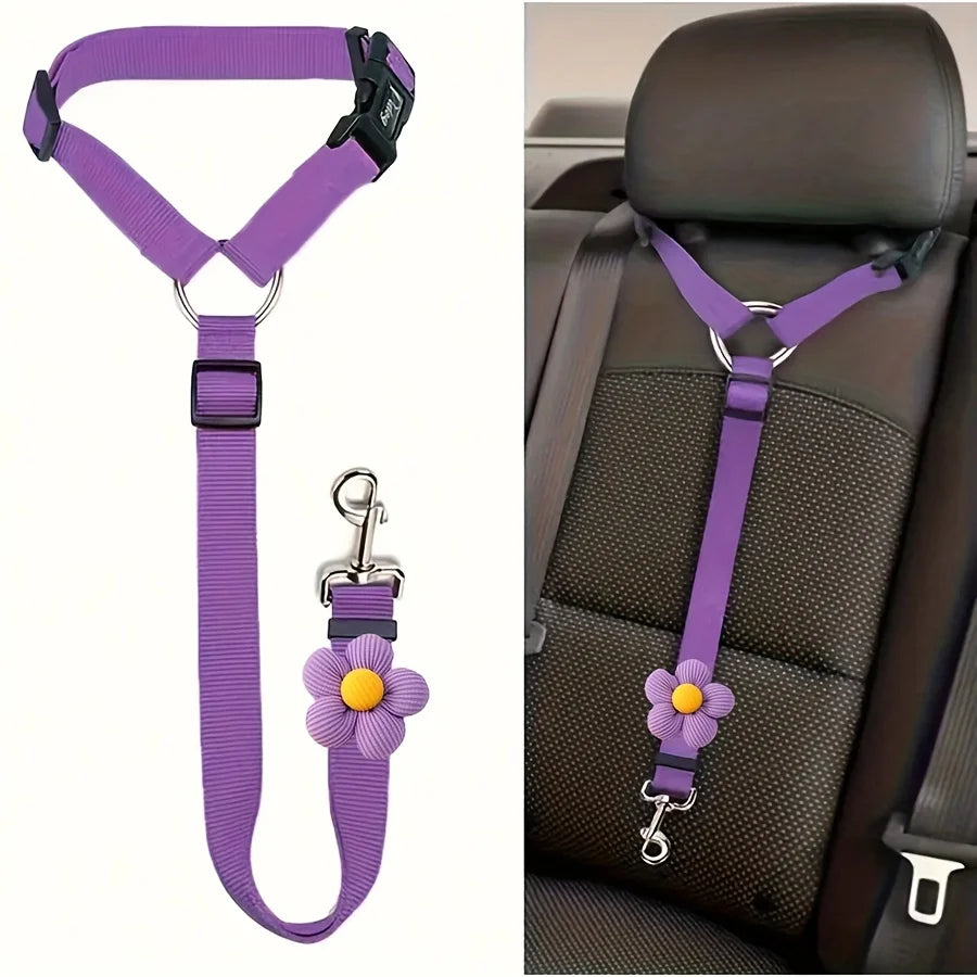 Dog Seat Belt for Vehicle Secure, Pet Car Tether Safety Leash for Dogs In Vehicles, Dog Seatbelt Tether, Christmas Gift - Pet Supplies from Linloft.