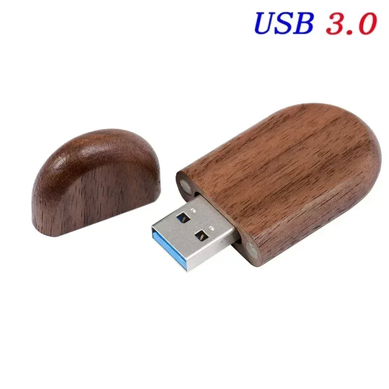 Wedding Gift USB 3.0 Stick 64GB Custom Logo Wooden Box Flash Drives 32GB Pendrive Free Sample U Disk 16GB 8GB 4GB Memory Stick - Electronics & Accessories from Linloft.