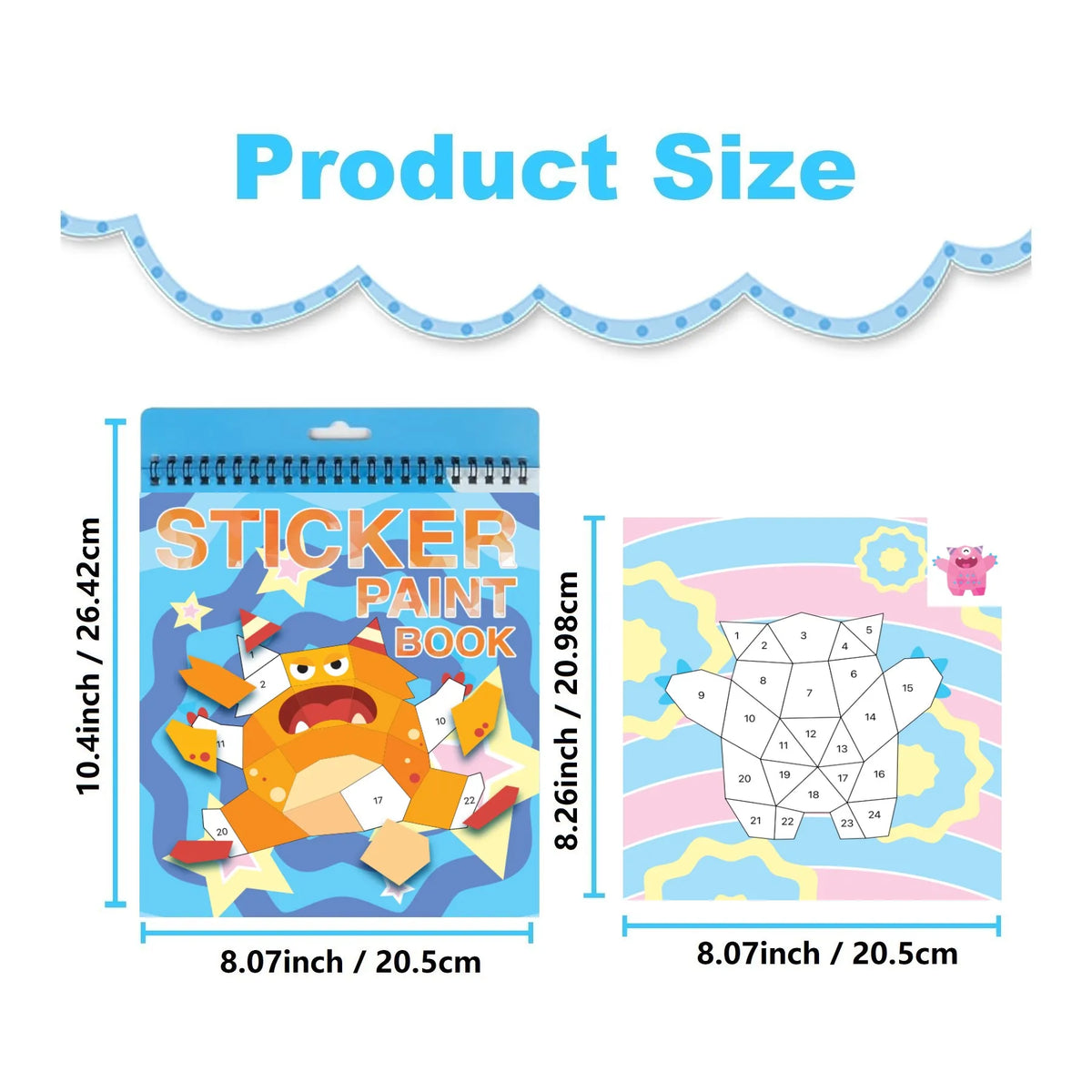 Sticker by Number Book for Kids - Toys & Games from Linloft.