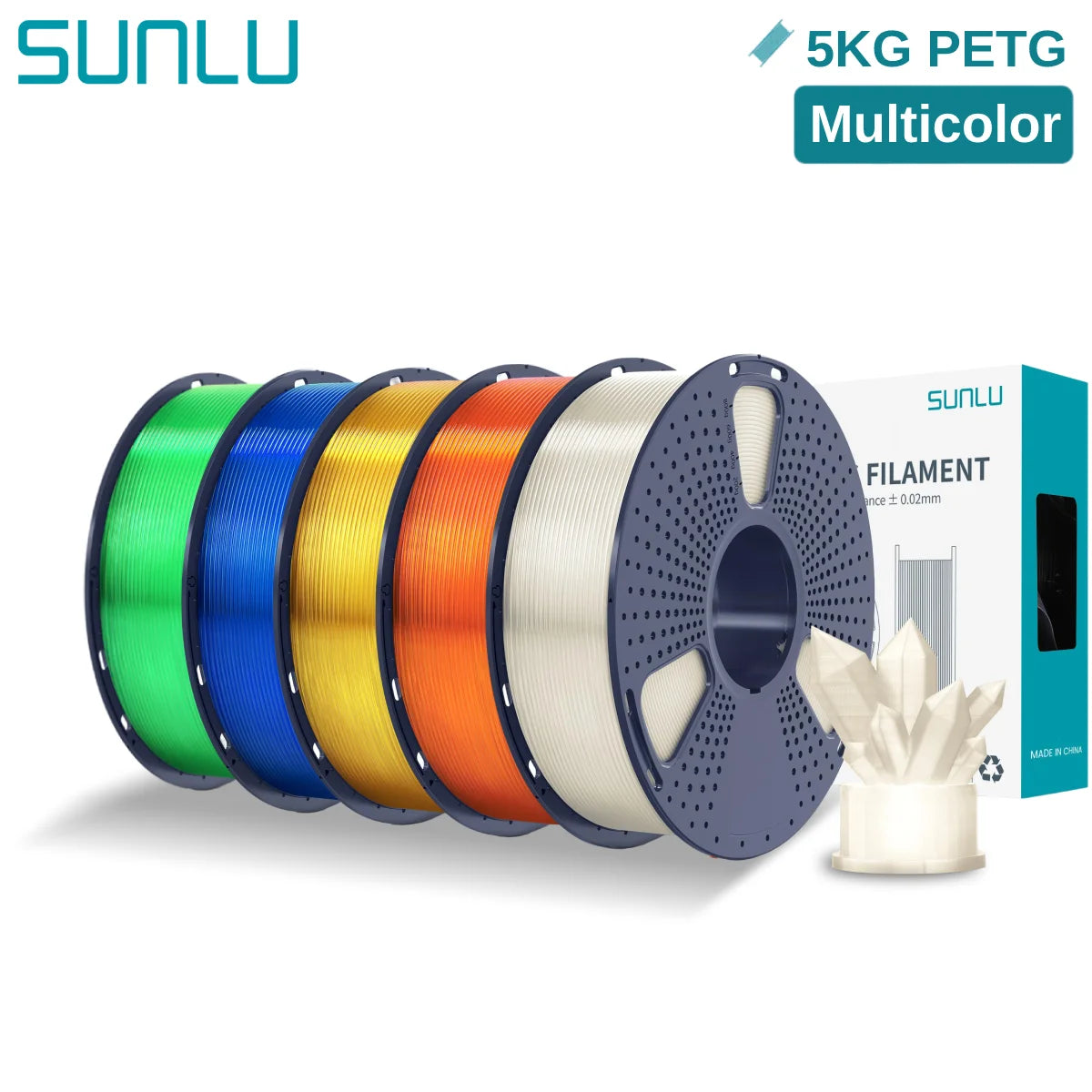 PETG 3D Printer Filament, 1.75mm 5kg - 3D Printing Accessories from Linloft.
