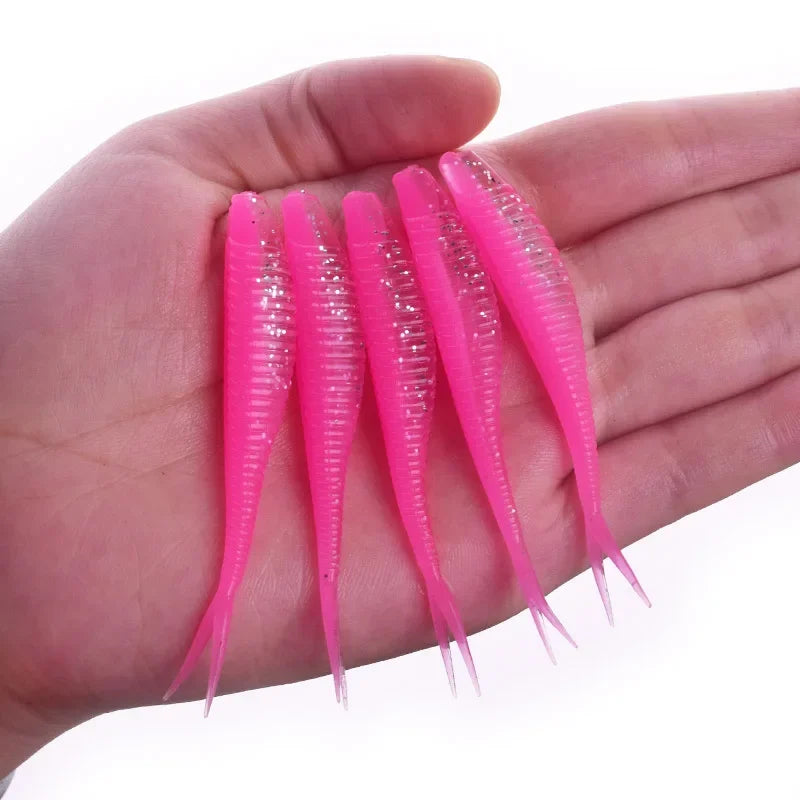 Forktail Soft Worm Lures, 10-Pack - Fishing Tackle from Linloft.