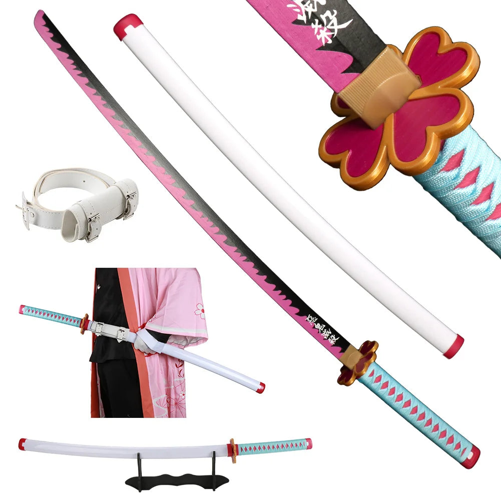 41-Inch Anime Cosplay Katana with Belt - Apparel & Accessories from Linloft.