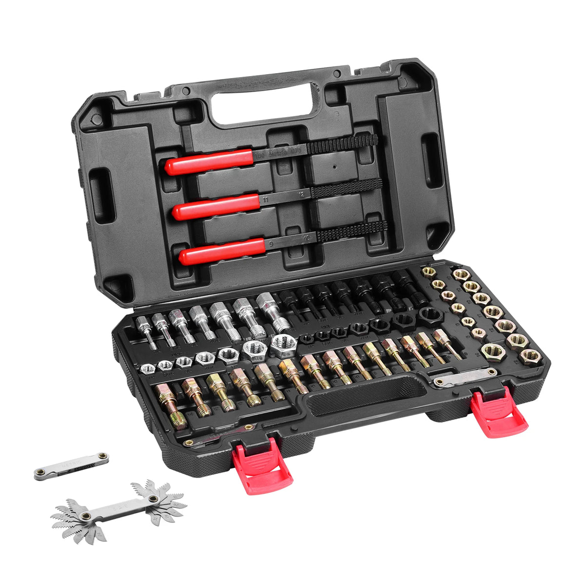 SucceBuy Thread Chaser Set UNC UNF Metric Thread Restorer Tool Rethreading Tool Kit Heat Treated Steel Mechanics DIY Enthusiast - Tools & Hardware from Linloft.
