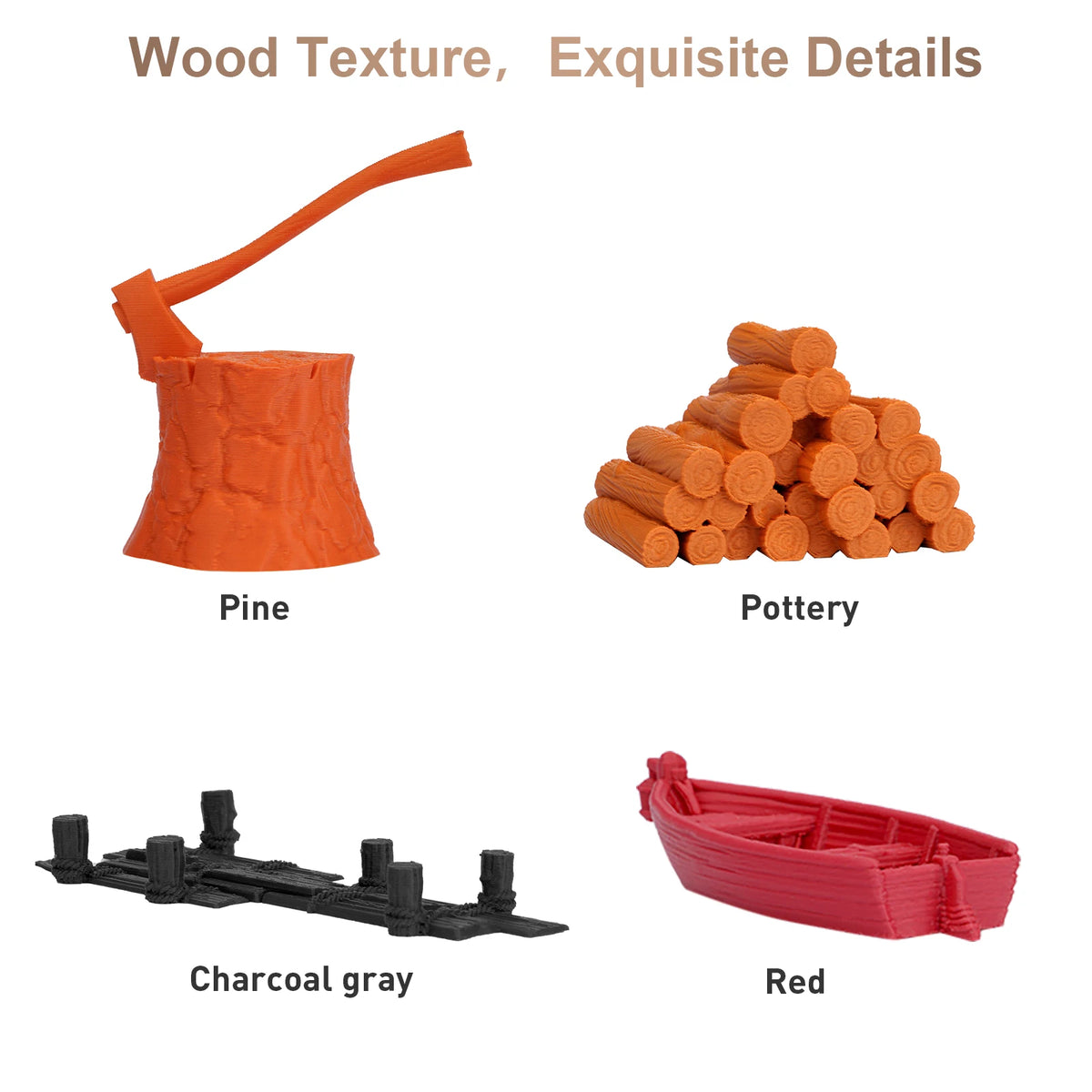 ERYONE 1kg/3KG/10KG Wood PLA Filament 3D Printer PLA Filament 1.75mm +/- 0.03mm, PLA Filament 1KG Cardboard Spool(2.2LBS) - 3D Printing Accessories from Linloft.