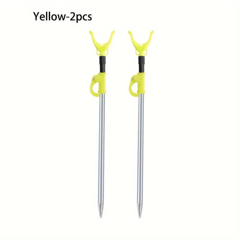 Telescopic Aluminum Rod Holders, 2-Pack