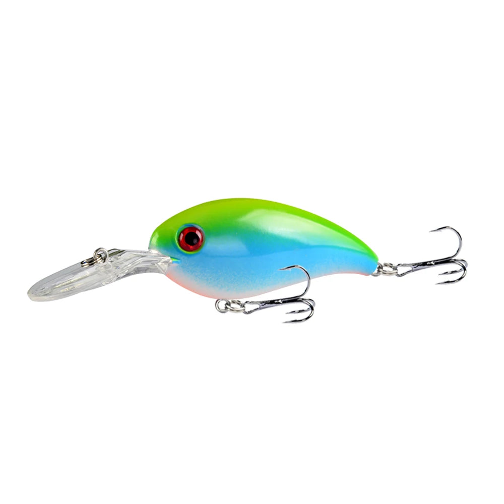 1pcs Crank Fishing Lure Artificial Hard Baits 10cm/15g Crankbait Jerkbait Wobbler Fishing Tackle Good Treble Hooks Tackle - Fishing Hooks from Linloft.