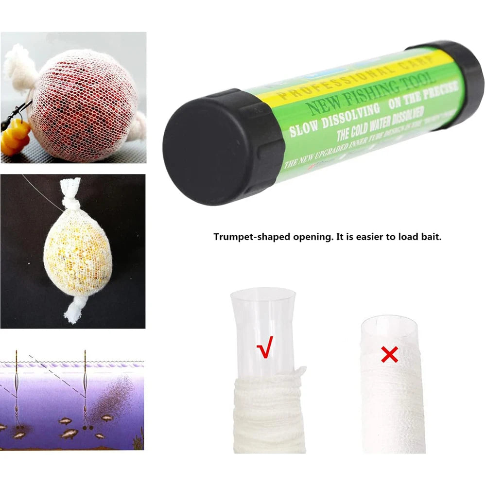 5 Meter PVA Mesh Bait Bags Carp Fishing Mesh Refill Stocking for Boilie Rig Bait Net Universal Refill Stocking Bait Bags