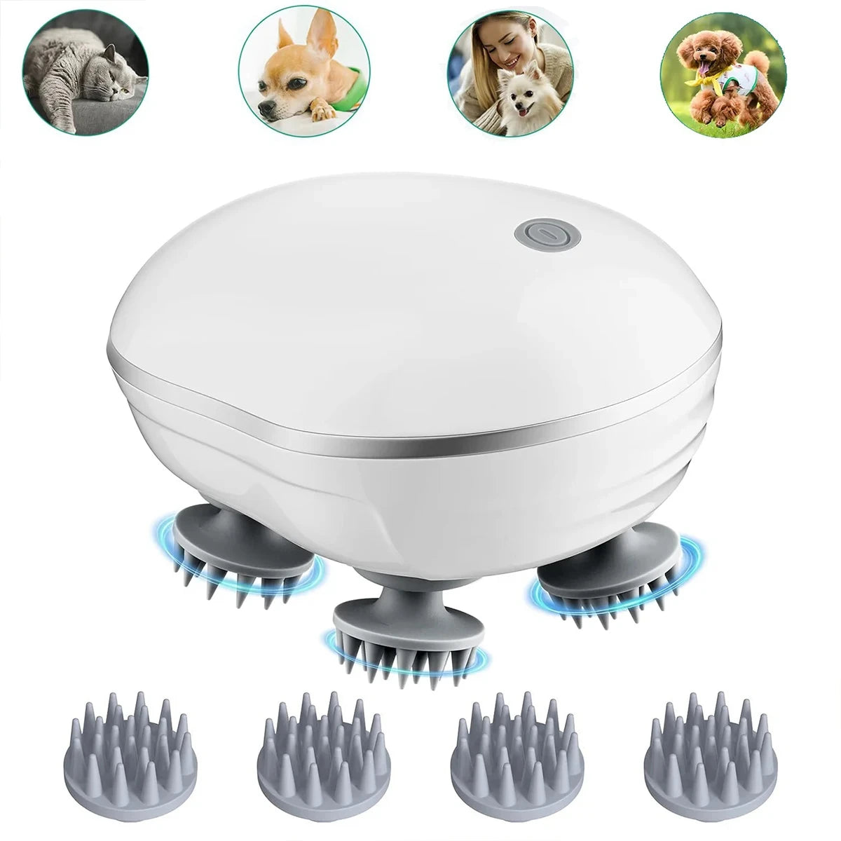 Scalp Head Massager with Adjustable Speed