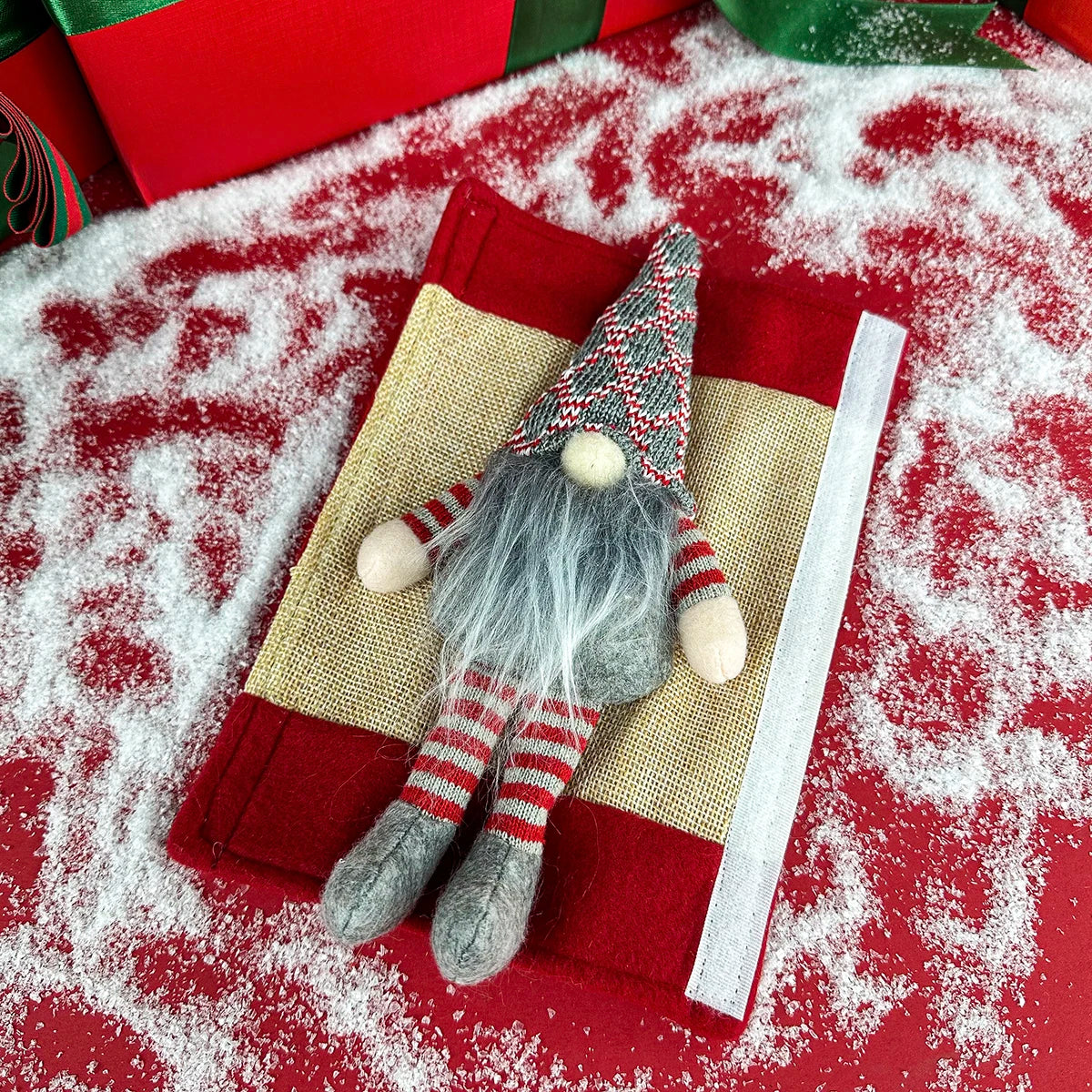 Christmas decoration,faceless old man, refrigerator, household appliances, handle, microwave oven, dishwasher, kitchen furniture