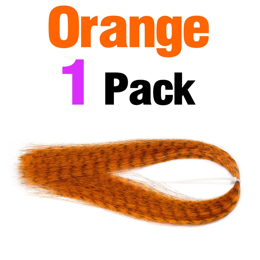 Barred Streamer Fly Tying Fibers, 12 Colors - Fishing Tackle from Linloft.