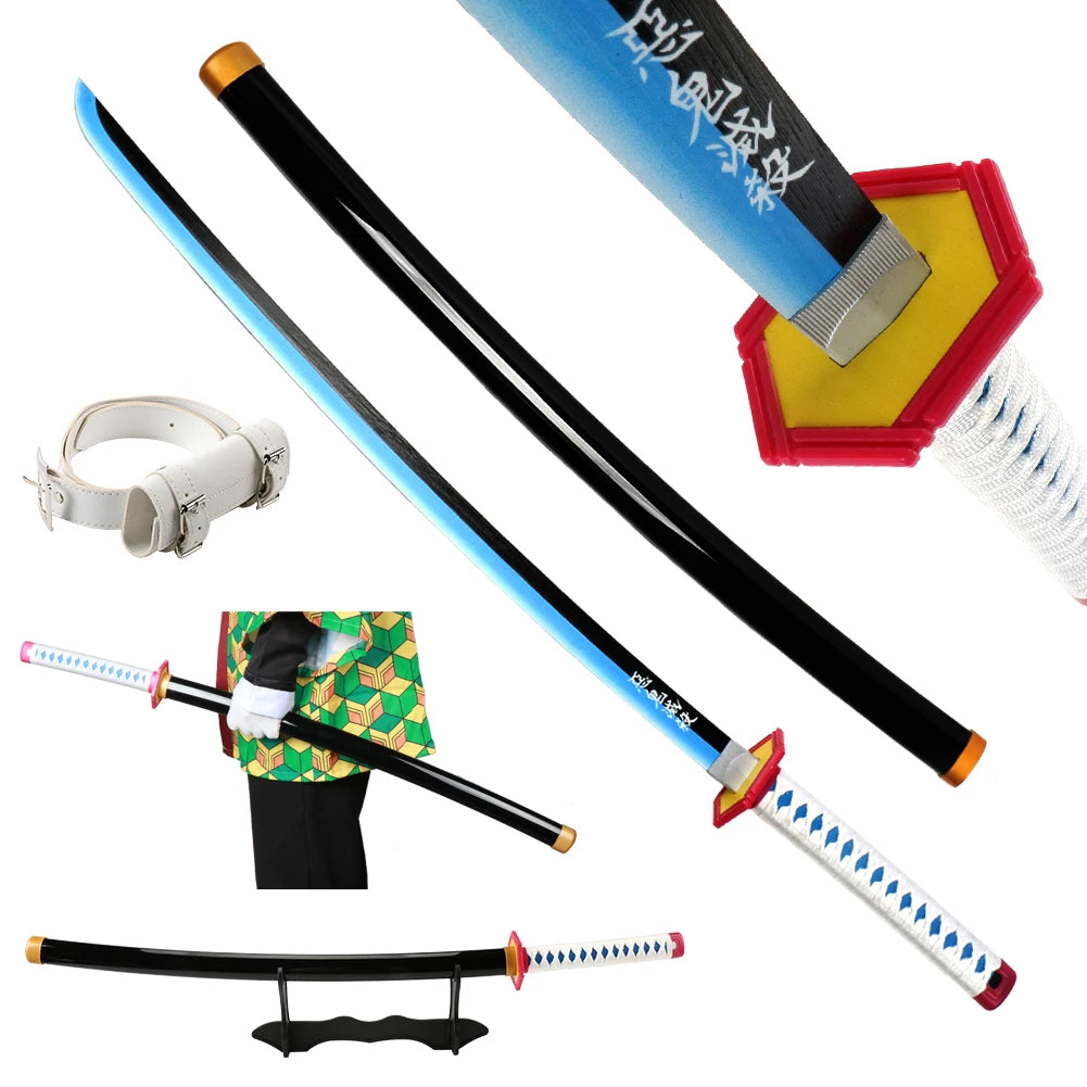 41-Inch Anime Cosplay Katana with Belt - Apparel & Accessories from Linloft.