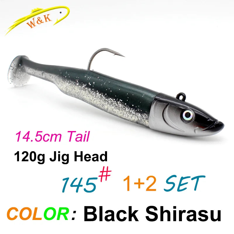 Paddle Tail Soft Bait Jig Kit, 120g - Fishing Tackle from Linloft.