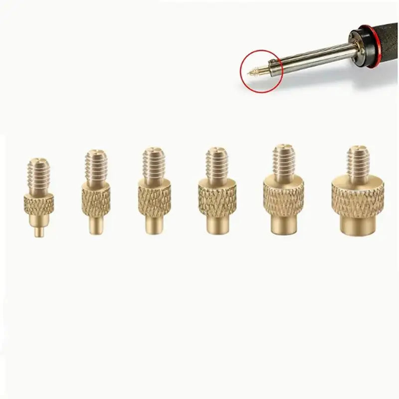 7/9/10Pcs Heat Insert Nut Iron Tip M2 M3 M4 M5 M6 M8 Brass Thread Embedded Kit Tool For Plastic 3D Printer Soldering Iron