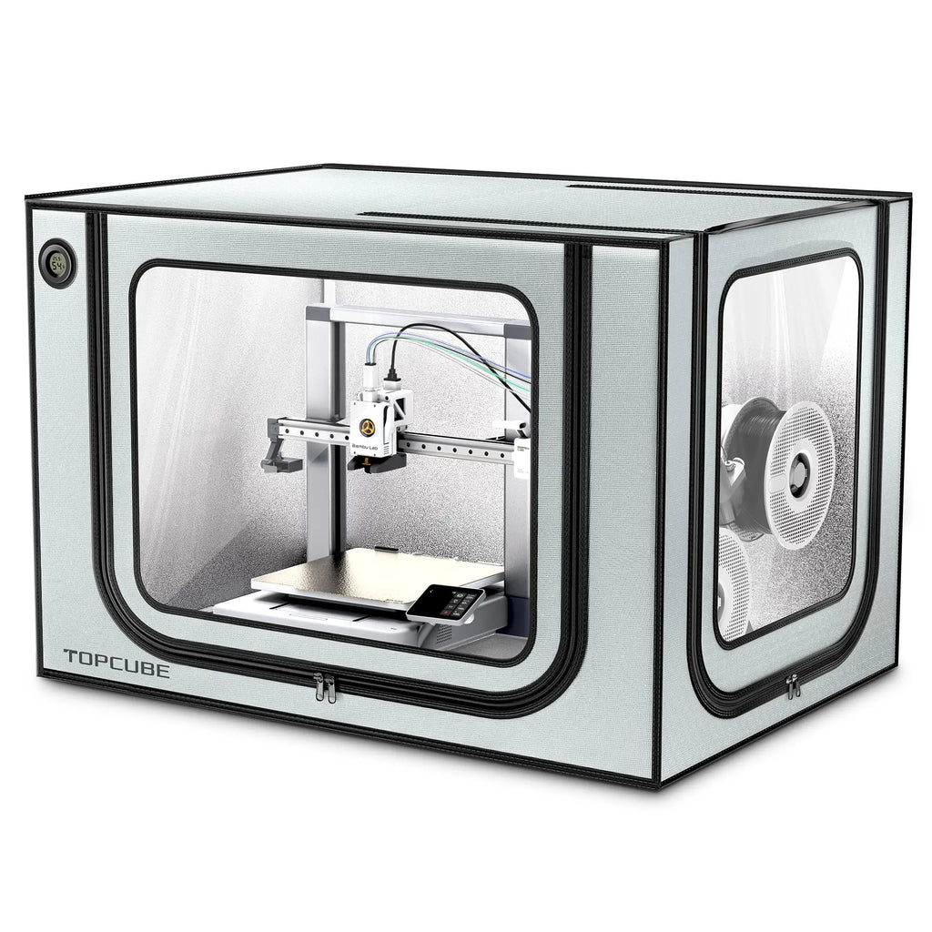 YOOPAI 3D Printer Enclosure for Bambu Lab A1/A1 Mini 3D Printer House Cover with LED Light Constant Temperature Fireproof Large - 3D Printing Accessories from Linloft.