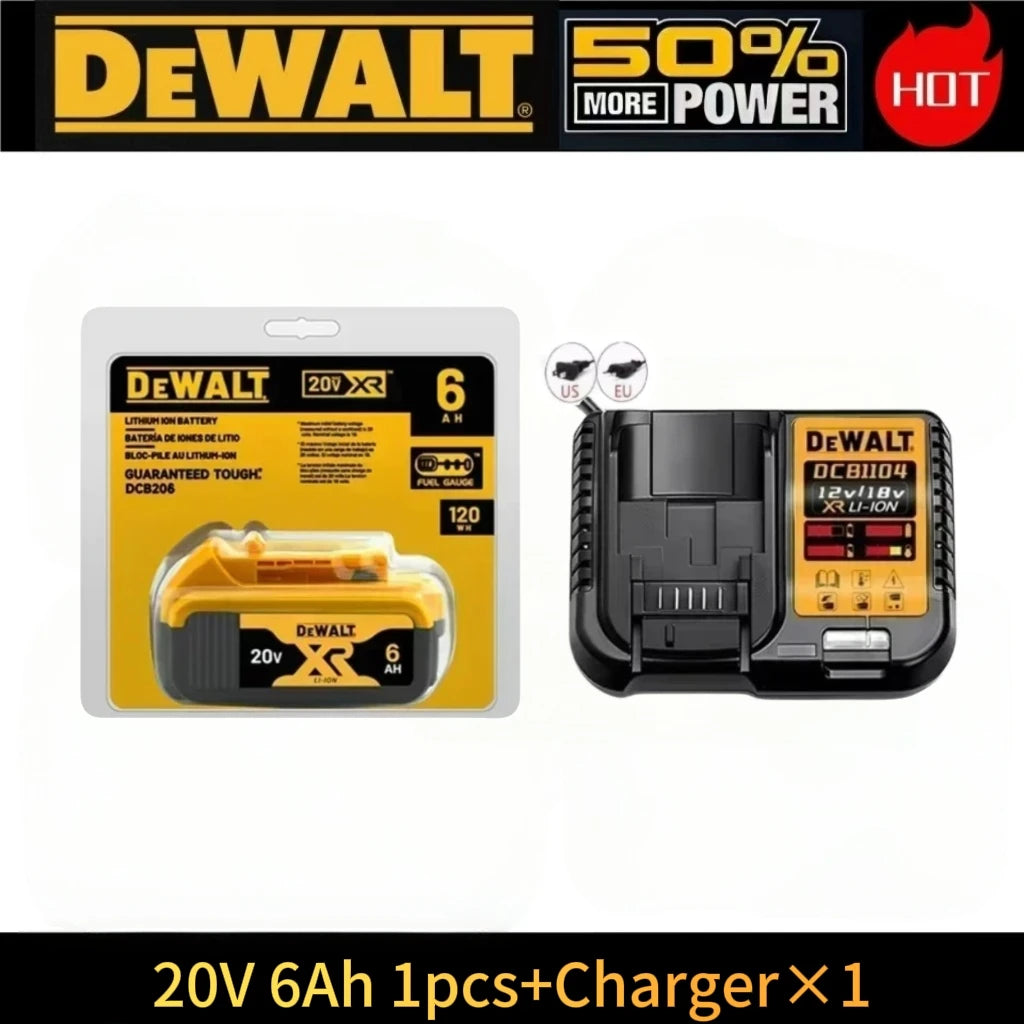 Original DeWalt 6.0Ah/5.0Ah 20V Battery Replaceable DCB184 DCB200 DCF892 DCF845 DCF850 DCF911 DCD800 DCD805 Tools Battery