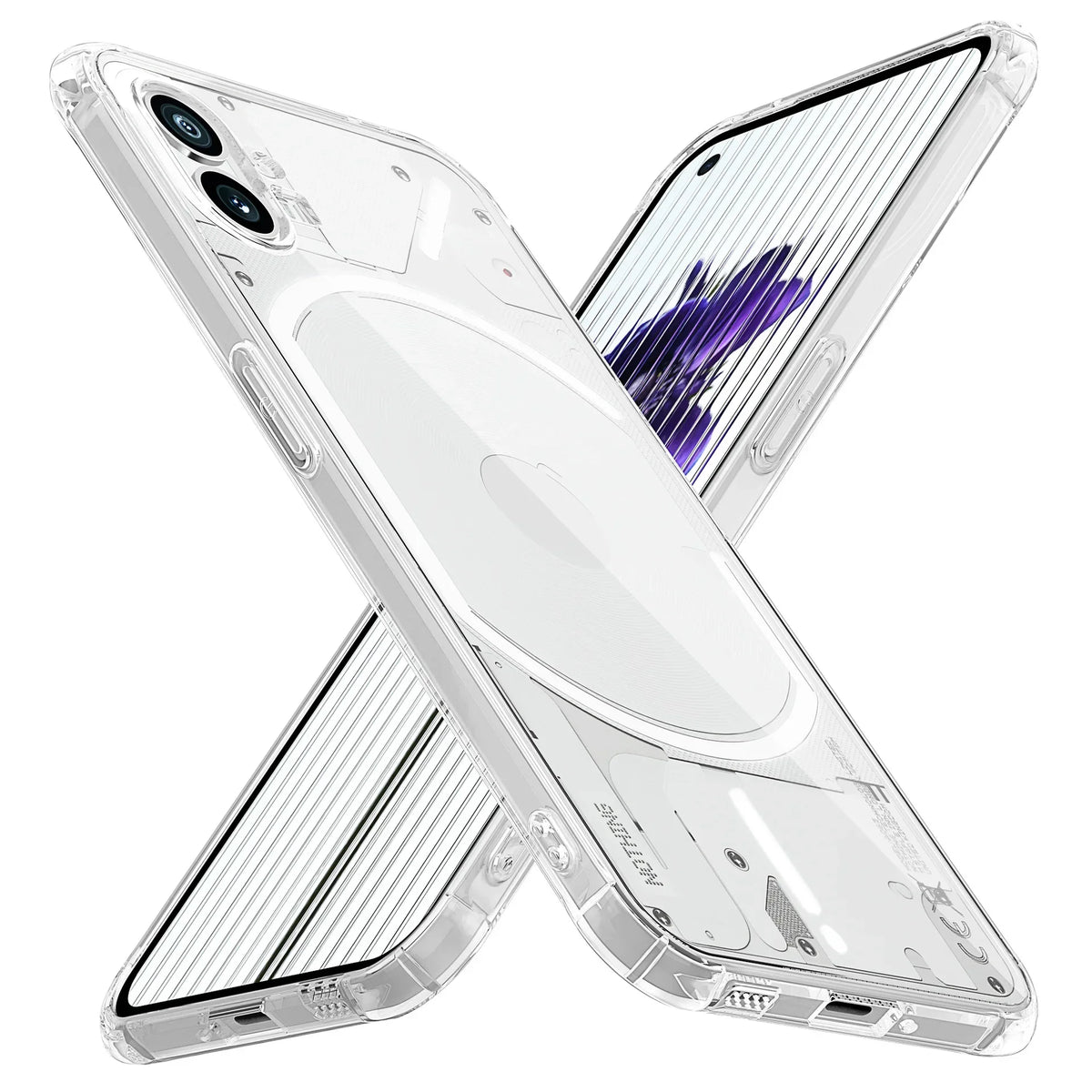 Airbag Case for Nothing Phone 1 2 2A (1) (2) One Two Phone1 Phone2 Soft Clear Coque Silicone Shockproof Thin Protect Cover Funda
