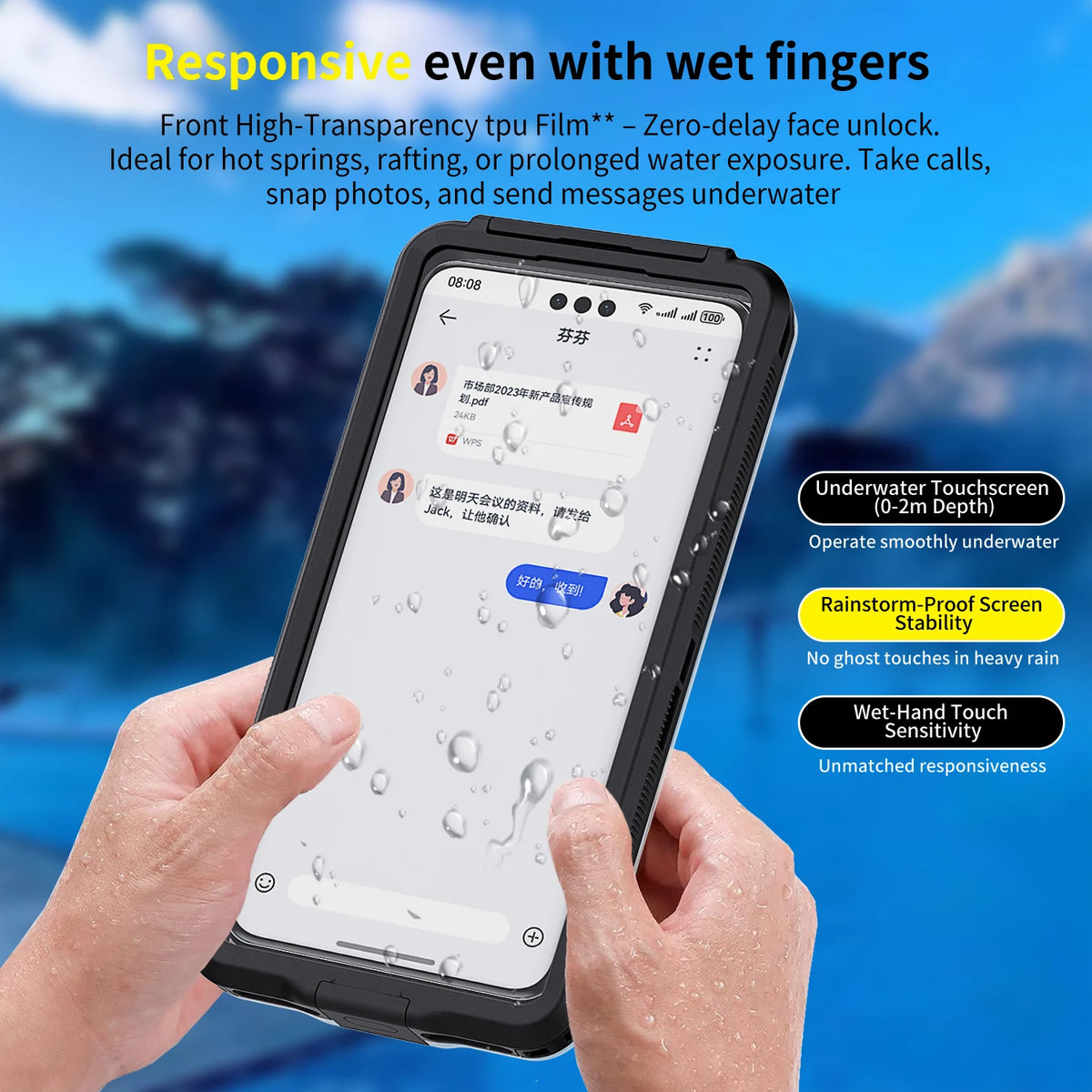 Universal Waterproof Phone Pouch, 6.9 Inch - Electronics & Accessories from Linloft.