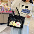 New Y2K Cute Japanese Ita Shoulder Bag Lolita Girls Transparent Tote Bag Large Capacity Crossbody Casual Bag DIY Display Handbag - Bags & Cases from Linloft.
