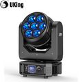U'King 300W Moving Head DJ Lights LEDs BEE'S EYE Stage Lights DMX Control & Sound Activated For DJ Bar Christmas Wedding Party