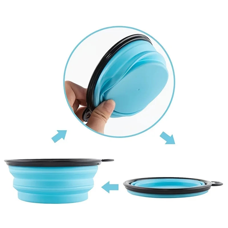 Collapsible Silicone Pet Food Bowl