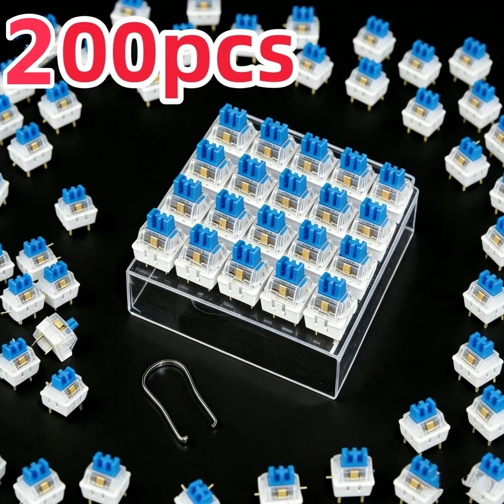 Hot-Swappable Blue Keyboard Switches - Electronics & Accessories from Linloft.