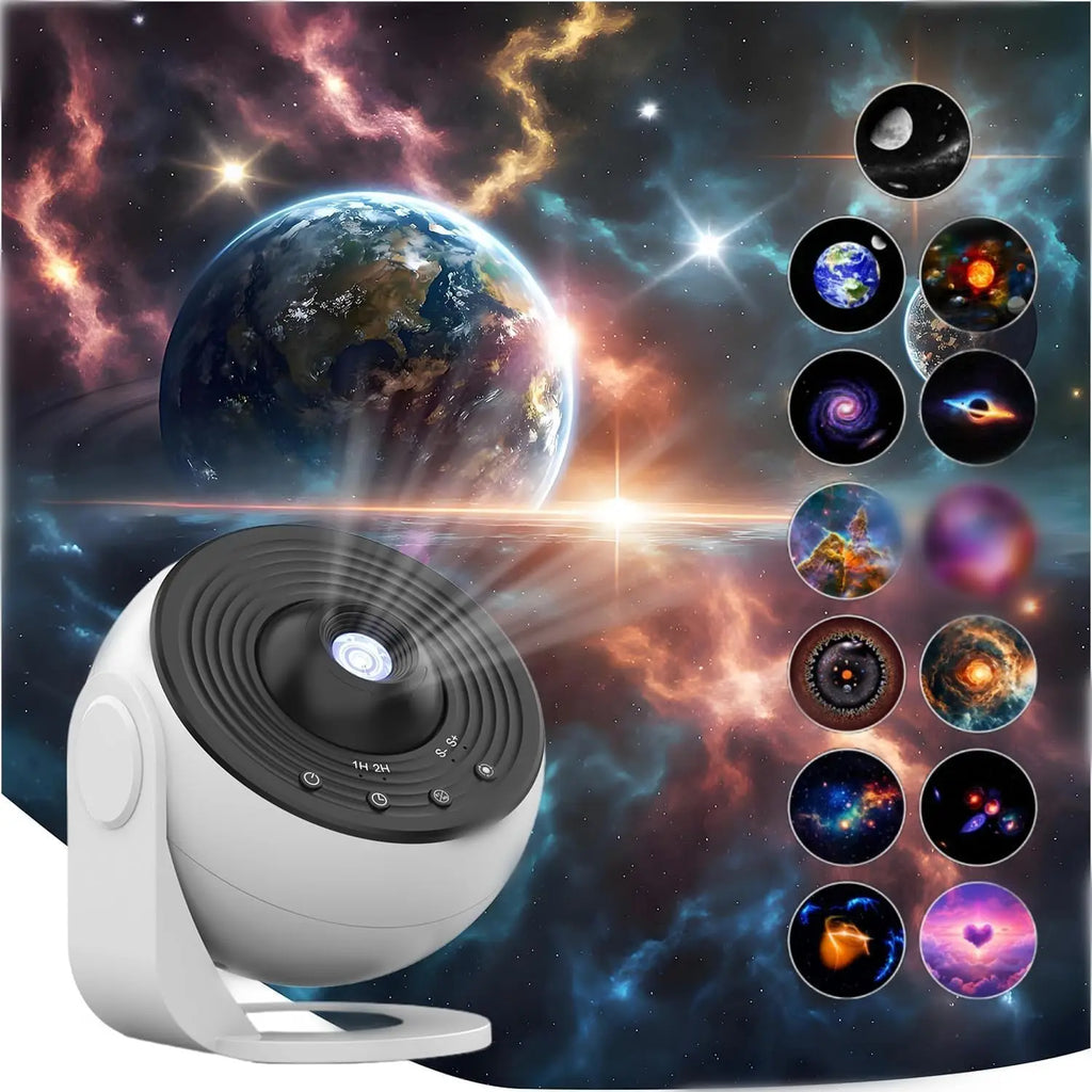 Upgrade Galaxy Projector Pro, Lomoo 13 in 1 HD Planetarium Star The Milky Way Projector for Bedroom, 360 Rotating Star Light wit - Home Lighting from Linloft.