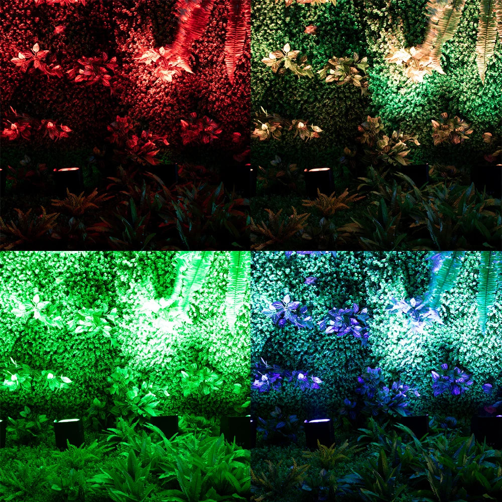 SHEHDS 4pcs Battery LED 6x18w RGBWA+UV 6in1 Par Wireless Remote Control DMX512 Phone WIFE Wash Wall Light For DJ Disco Christmas