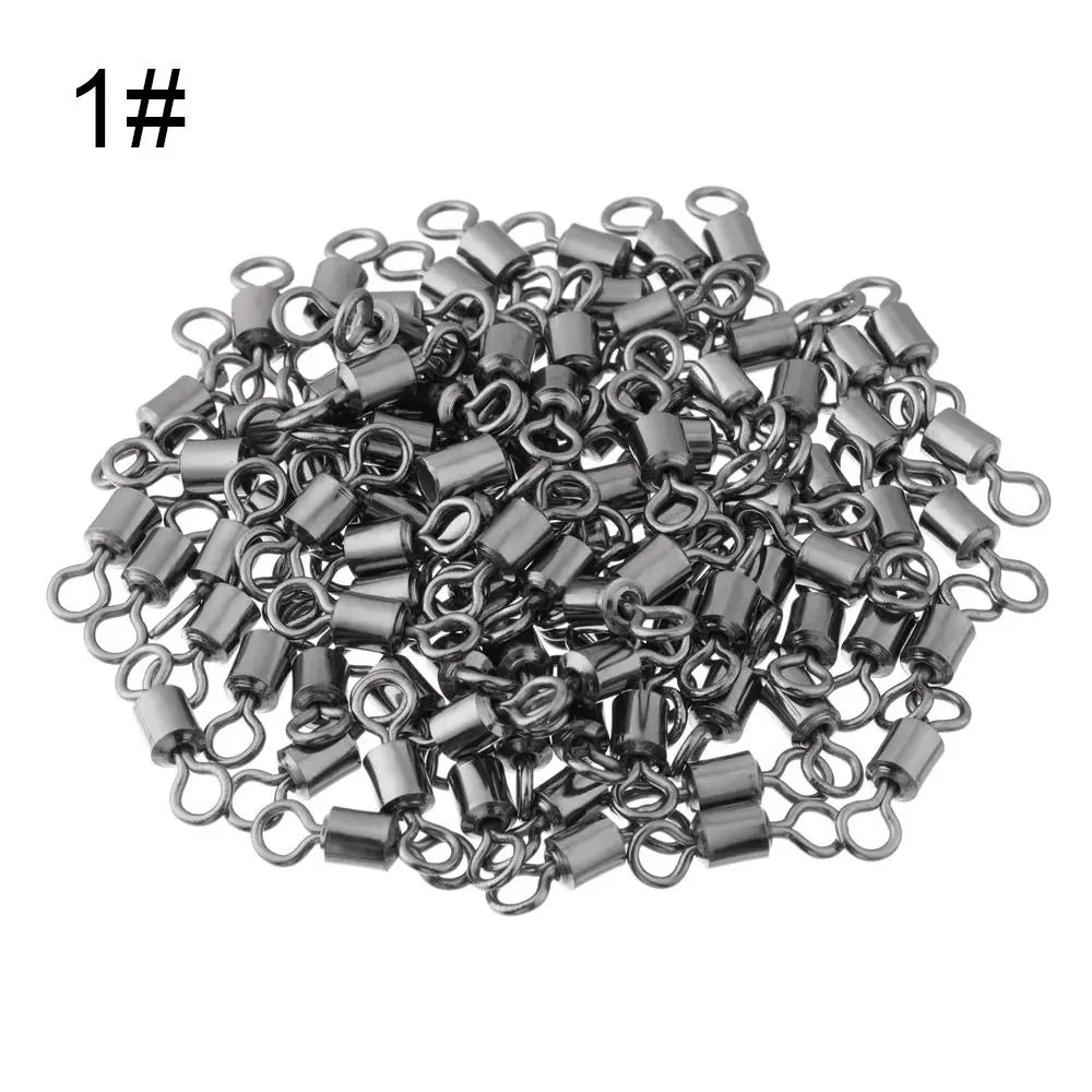 Barrel Rolling Swivels, 100-Pack - Fishing Tackle from Linloft.