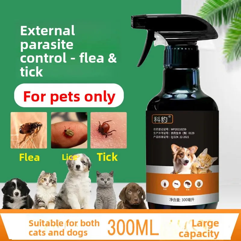 Flea Medicine for Dogs and Cats, Fleas Removed, Pet External Insect Repellent Spray, Insect Repellent Spray to Remove Lice Fleas - Pet Supplies from Linloft.