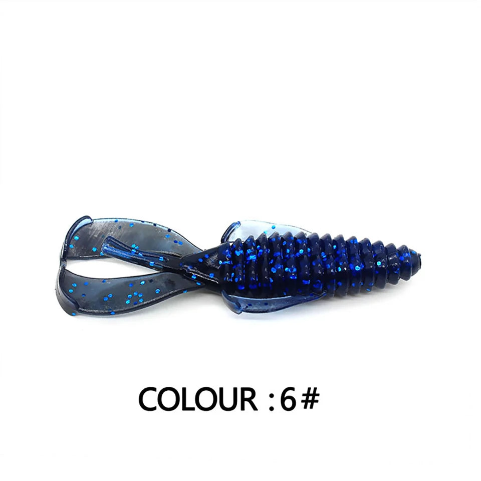 Soft Fishing Lure 5Pcs 4.5g 2Pcs 15.5g Bionic Silicone Fan-shaped Artificial Bait Wobblers Swimbait Outdoor Fishing Tackles - Fishing Tackle from Linloft.