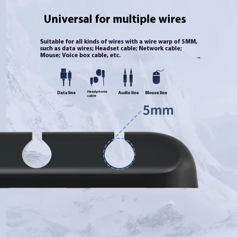 Desktop Cable Organizer, Mobile Phone Charging Cable, Data Cable Organizer, Network Wiring Fixture, Storage Bundle Buckle - Electronics & Accessories from Linloft.
