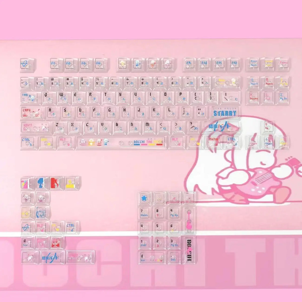 Bocchi the Rock PBT Keycap Set - Electronics & Accessories from Linloft.