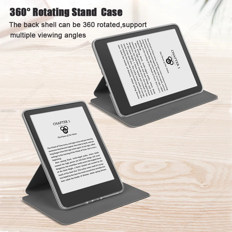 For Kindle 11th Generation Case 2024 RS23CV 360° Rotatable Magnetic Detachable Acrylic Case For Kindle 11th Gen C2V2L3 6" Funda